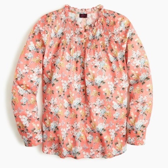 J.Crew Liberty Josephine Floral Ruffle Popover 🌸 - Picture 1 of 13